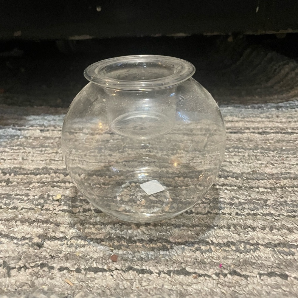 Clear Glass Decorative Vase
